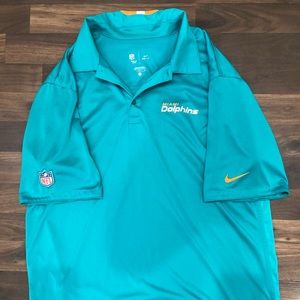 Miami Dolphins Golf Shirt Nike Dri-Fit